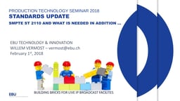 Standards update: '2110' and what is needed in addition