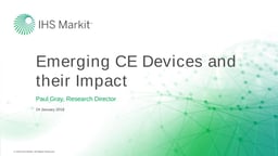 Emerging CE devices and their impact
