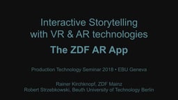 Interactive storytelling with AR technologies