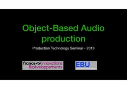 Object-based production