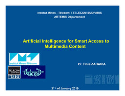 Artificial Intelligence for smart access to multimedia content