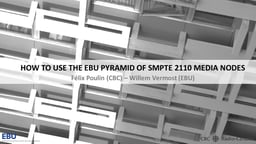 How to use the EBU Pyramid of SMPTE 2110 Media Nodes