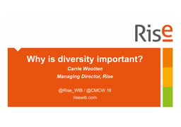 The importance of diverse talent