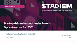 Startup-driven innovation in Europe: Opportunities for PSM