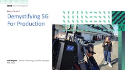 Demystifying 5G for production