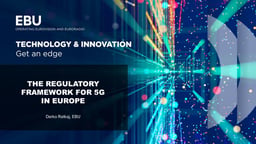 The regulatory framework for 5G in Europe