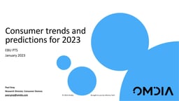 Consumer trends and predictions for 2023