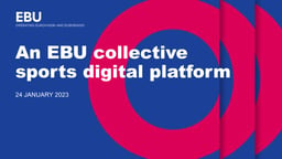 An EBU collective sports digital platform