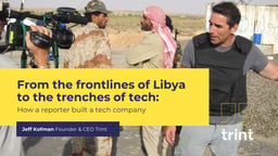 From the frontlines of Libya to the trenches of tech