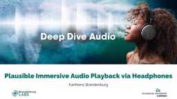 Plausible immersive audio playback via headphones