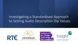Audio Description dip values