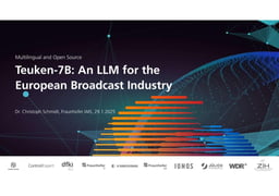 Teuken-7B – LLM for the European broadcast industry