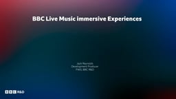 Immersive live concerts