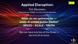 AI, creativity and public trust: from disruption to a sustainable strategy