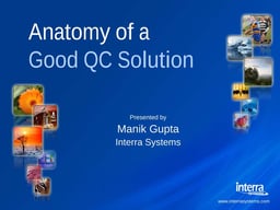 A good QC solution
