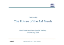 The future of the AM bands