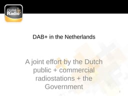 A commercial view on radio platforms