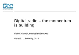 WorldDMB update