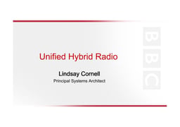 Unified hybrid radio