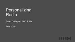 Radio tagging and personalization