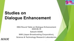Studies on Dialogue Enhancement