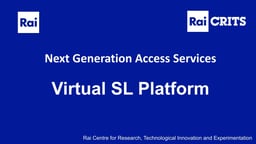 Next Generation Access Services – the Virtual Sign Language platform at RAI
