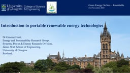 An introduction to portable renewable energy technologies