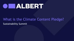 What is the albert Content Pledge?