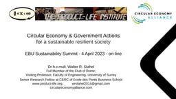 Circular Economy and government actions