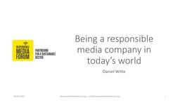 Sustainability – the media landscape