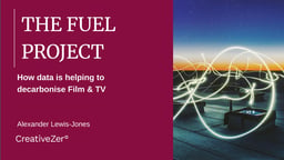 How data enable decarbonisation of Film and TV