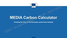 Intro to the MEDIA Carbon Calculator
