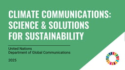 Climate Communications: Science and Solutions for Sustainability