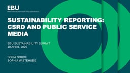 CSRD and public service media
