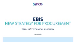 EBIS and new strategies for procurement