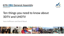 3DTV and UHDTV