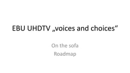 On the sofa: roadmap