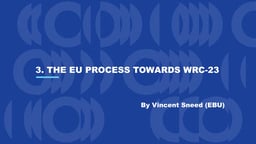 How EU institutions are working towards WRC-23