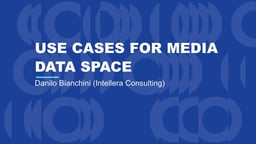 Use cases for Media Dataspaces