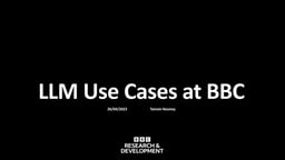 LLM use cases at BBC