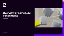 Overview of some LLM benchmarks