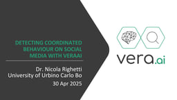 Detecting coordinated behaviour on social media with veraAI