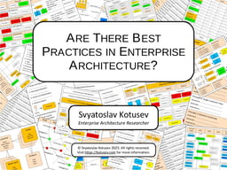 Are there best practices in Enterprise Architecture?
