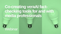 Co-creating veraAI fact-checking tools for and with media professionals