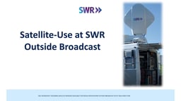 Satellite for contribution and newsgathering at SWR