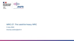 WRC-27: The satellite-heavy WRC