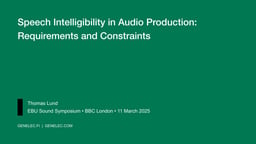 Speech Intelligibility and Loudness