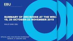 WRC-19 Decisions
