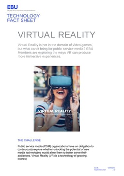Tech Fact Sheet Virtual Reality
