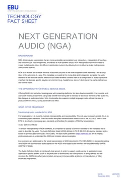 Tech Fact Sheet Next Generation Audio